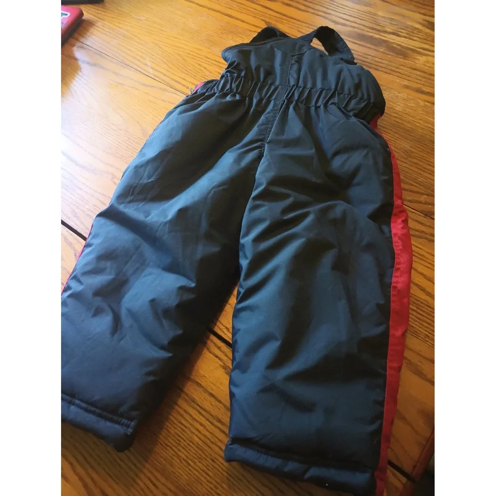 Vintage OshKosh Bgosh Kids 24M Red Blue Colorblock Winter Parka Snowsuit Set